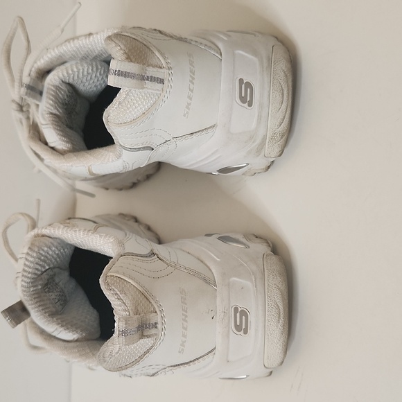 Sketchers D'Lites Women's White Athletic Memory Foam Chunky LaceUp Sneaker Size9 - Picture 5 of 10